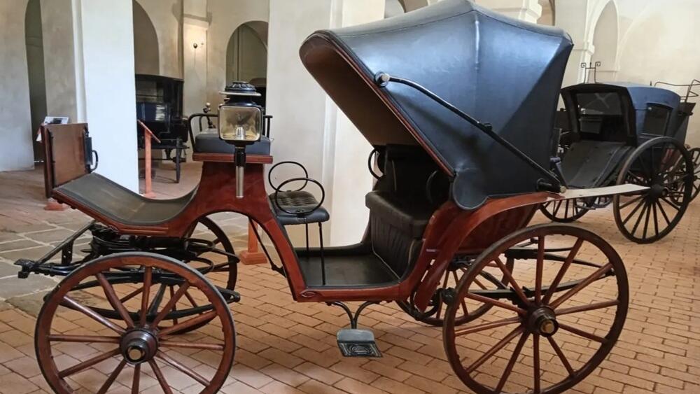 Historické kočáry v Zákupech.